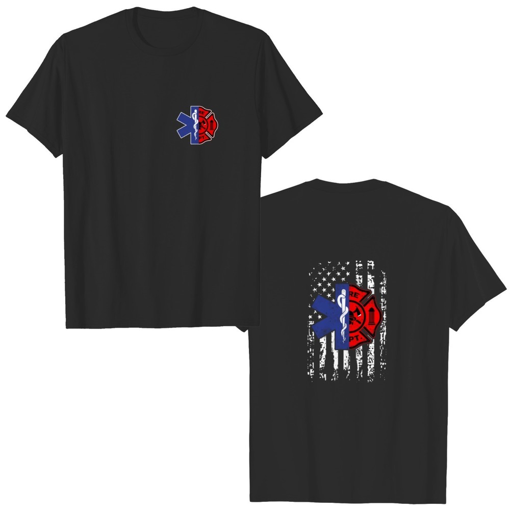 Emt Firefighter Shirt Firefighter 2 SidedEms 2 Sided Shirt